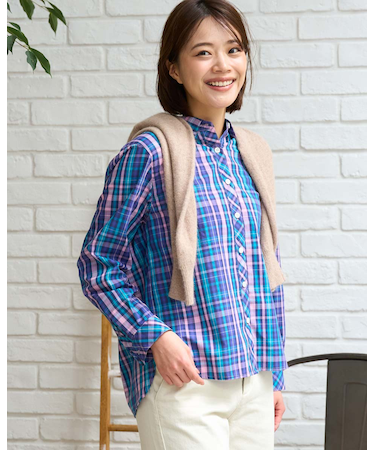 カジュアルチェックシャツ