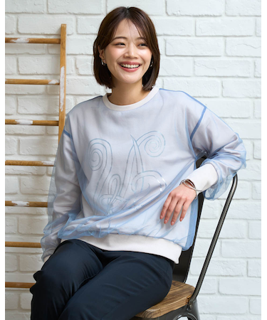 チュールレイヤードプルオーバー