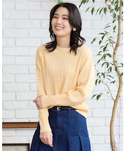 クルーネックニット