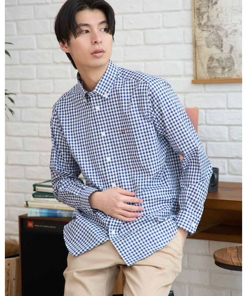 ギンガムチェックシャツ