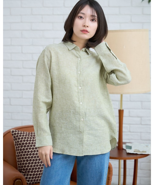 フレンチリネンシャツ