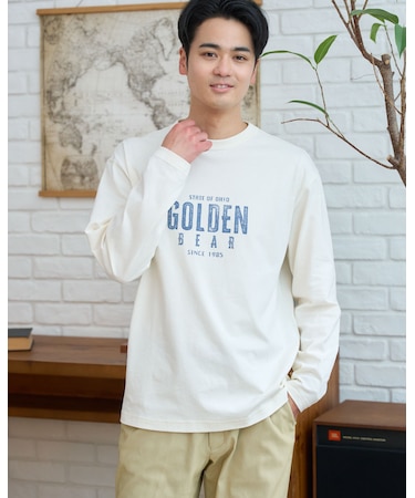 プリント長袖Tシャツ