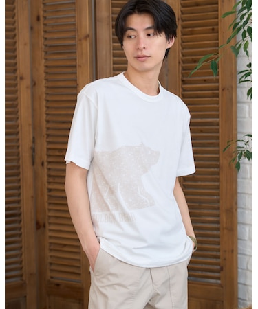 ベアプリントTシャツ