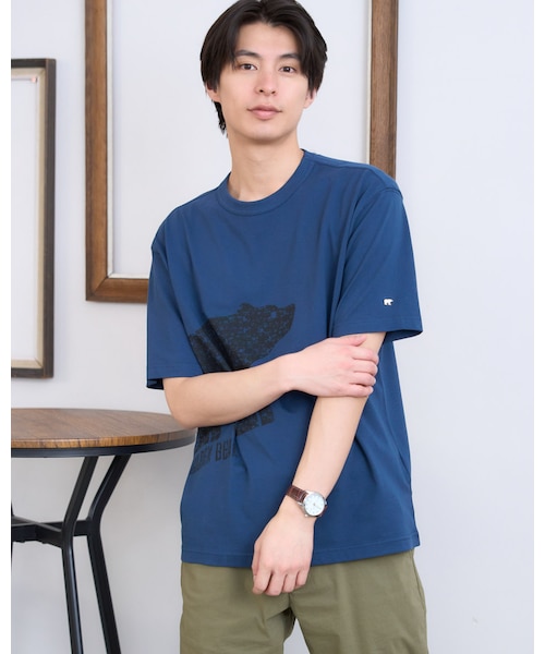 ベアプリントTシャツ｜ゴールデンベアの通販｜&mall（アンドモール