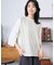 ストライプ袖ボタンTシャツ
