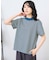 ハイネックボーダーTシャツ
