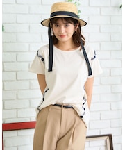 オーガニックコットン刺繍Tシャツ