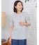 オーガニックコットンハイネックブラウス