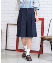 ワンタックハーフパンツ