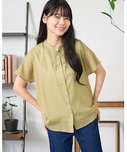オーガニックコットンリボンシャツ