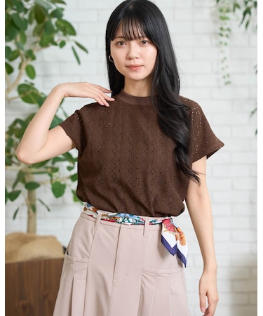 レースジャカードTシャツ