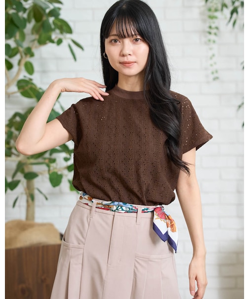 レースジャカードTシャツ