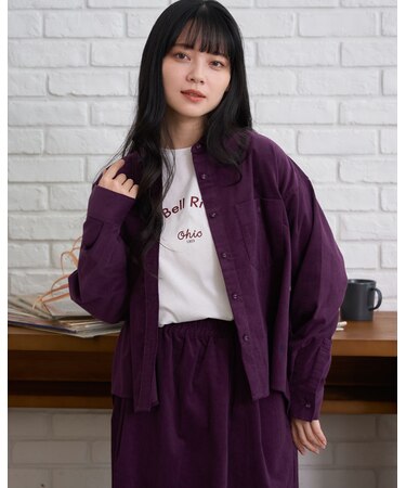 コーデュロイシャツ