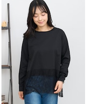 レース付カットソー