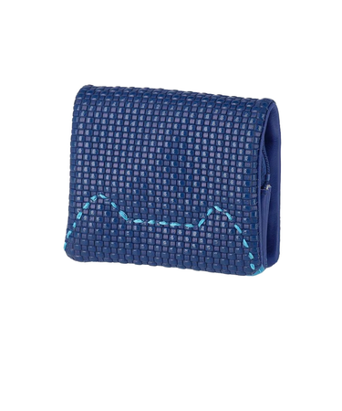 57890エンボスメッシュ 2つ折り財布 ミニ財布 ネコステッチ [tsumori chisato CARRY][ツモリチサト キャリー]