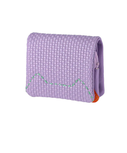 57890エンボスメッシュ 2つ折り財布 ミニ財布 ネコステッチ [tsumori chisato CARRY][ツモリチサト キャリー]