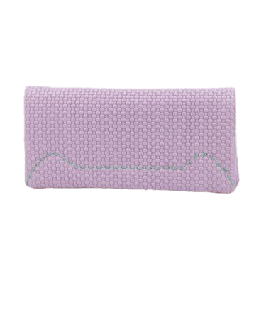 57892エンボスメッシュ かぶせ 長財布 ネコステッチ [tsumori chisato CARRY][ツモリチサト キャリー]