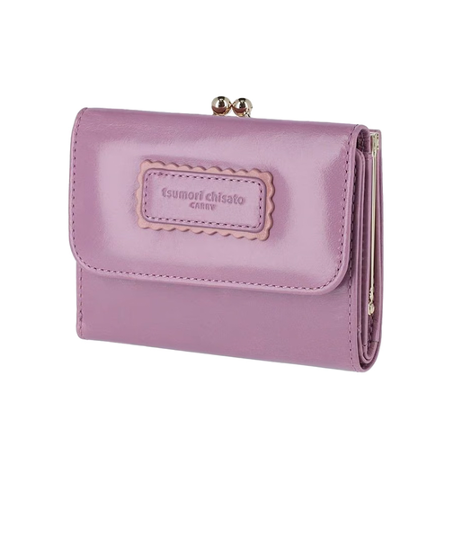 57900シンプルバイカラー がま口折り財布 [tsumori chisato CARRY][ツモリチサト キャリー]