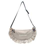 CL240858NYLON FRILL ROUND SHOULDER BAG -L-  [THEATRE PRODUCTS][シアタープロダクツ]