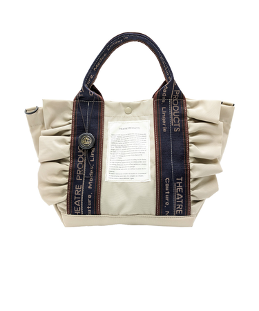 CL2403632WAY POLYESTER FRILL TOTE “THAMES”-M- トートバッグ [THEATRE PRODUCTS][シアタープロダクツ]