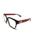 GUCCI メガネ レディースワイドスクエア インジェクションフレーム ハバナ×ピンク GG2193O-004