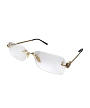GUCCI メガネ レディース スクエア リムレス メタルフレーム ゴールド GG2231O-001