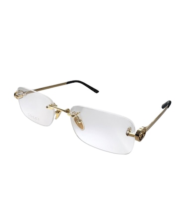 GUCCI メガネ レディース スクエア リムレス メタルフレーム ゴールド GG2231O-001