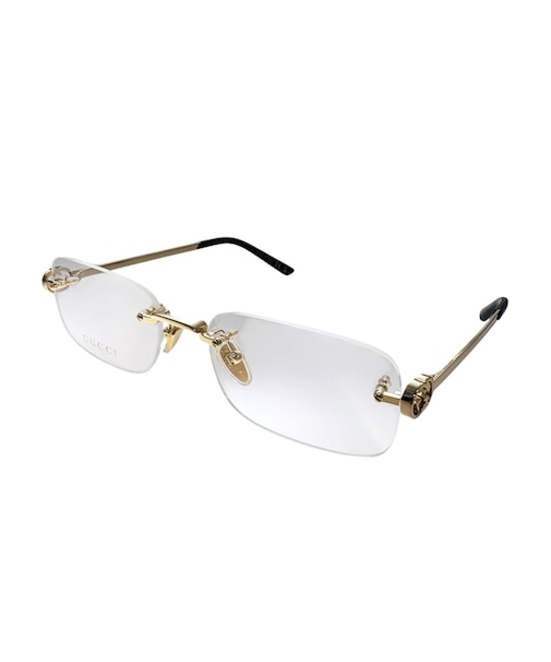 GUCCI メガネ レディース スクエア リムレス メタルフレーム ゴールド GG2231O-001