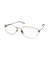 GUCCI メガネ レディース オーバル  メタルフレーム シルバー GG2234OA-002