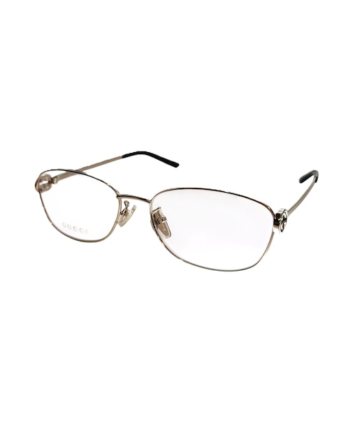 GUCCI メガネ レディース オーバル  メタルフレーム シルバー GG2234OA-002