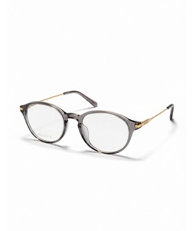 GUCCI メガネ メンズ パントス リサイクルアセテートコンビフレーム グレー×ゴールド GG2253OK-003