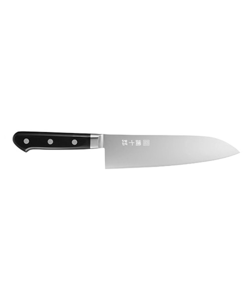 コスミック團十郎 鎌型包丁鍔付 三層 180mm