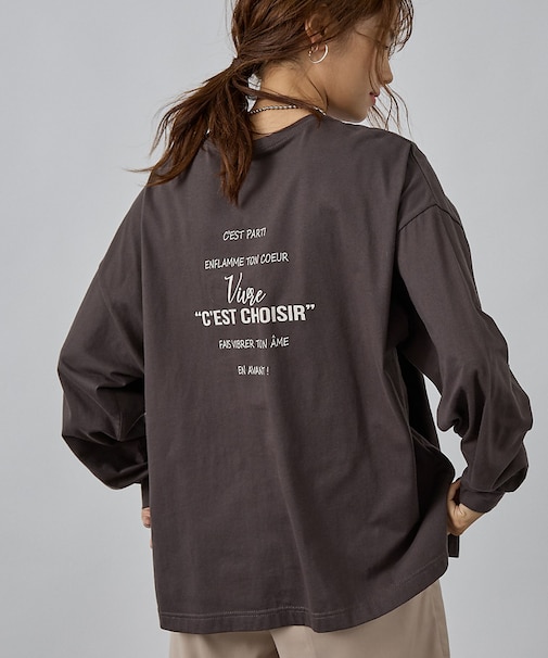 オーバーサイズロゴロンT