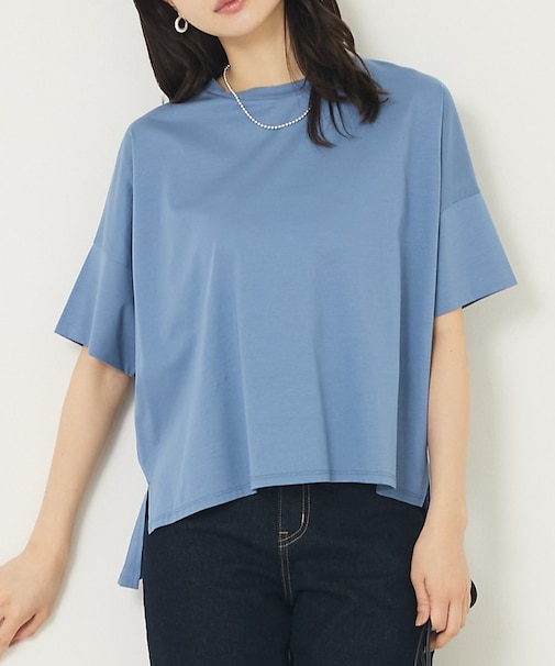 【大人の推しT!】シルケット天竺ワイドTシャツ