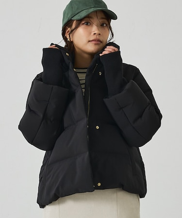 【WEB Domani掲載】袖リブシームレススタンドダウン