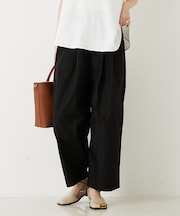 シャイニータフタワイドテーパードパンツ