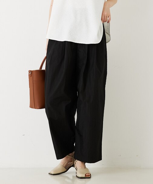 シャイニータフタワイドテーパードパンツ