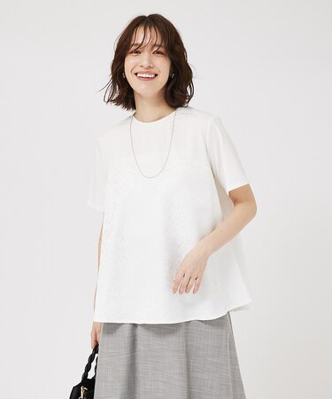 ジャガードコンビプルオーバー