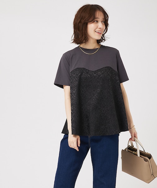 ジャガードコンビプルオーバー