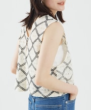 レース2WAYジレブラウス