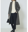 ベルト付きロングコート