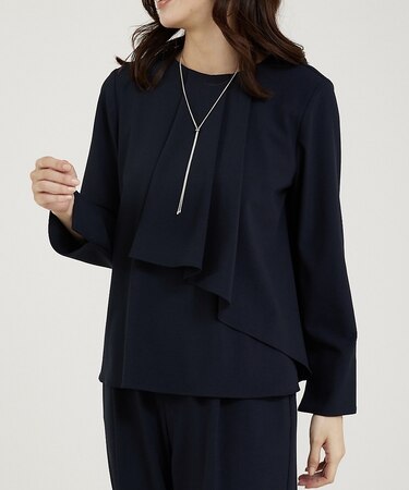 【エニデイカセット】タックフレアーブラウス