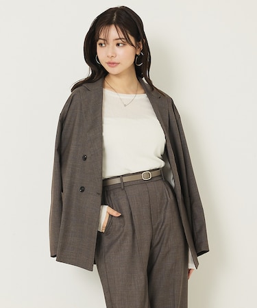 【セットアップ対応】グレンチェックジャケット