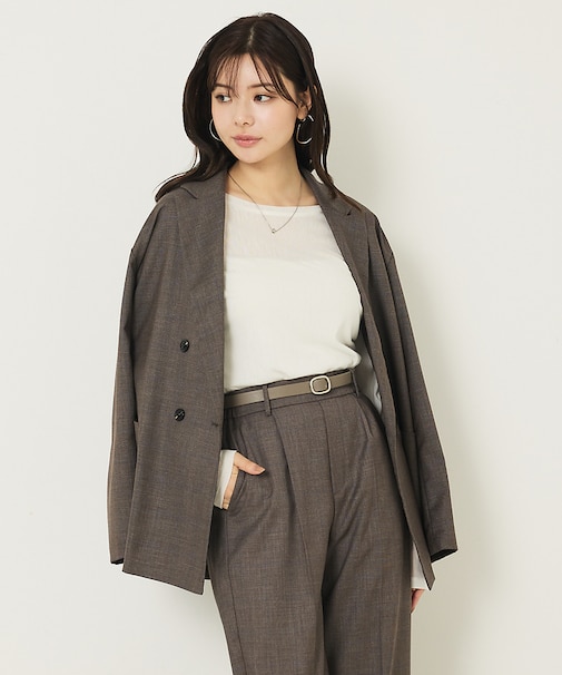 【セットアップ対応】グレンチェックジャケット