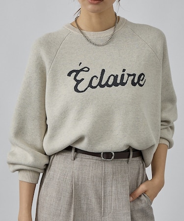 【再入荷！】ロゴジャガードニット