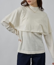 ハイネックケーププルオーバー