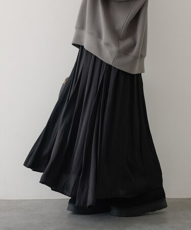 ヴィンテージサテンギャザースカート