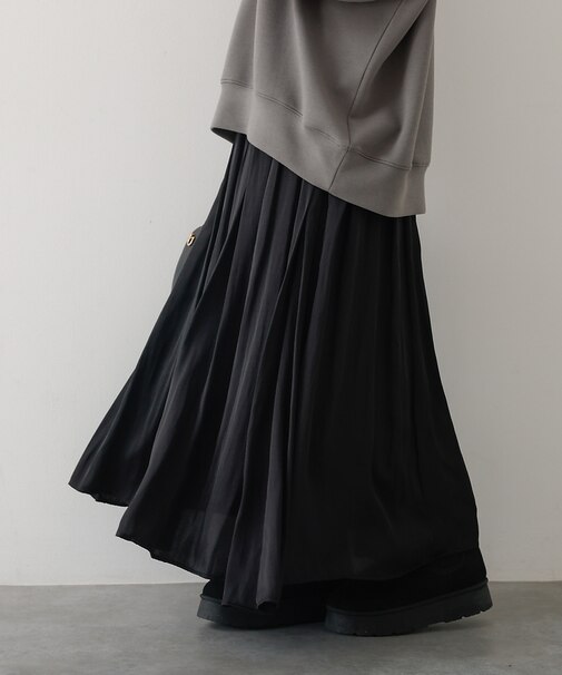 ヴィンテージサテンギャザースカート