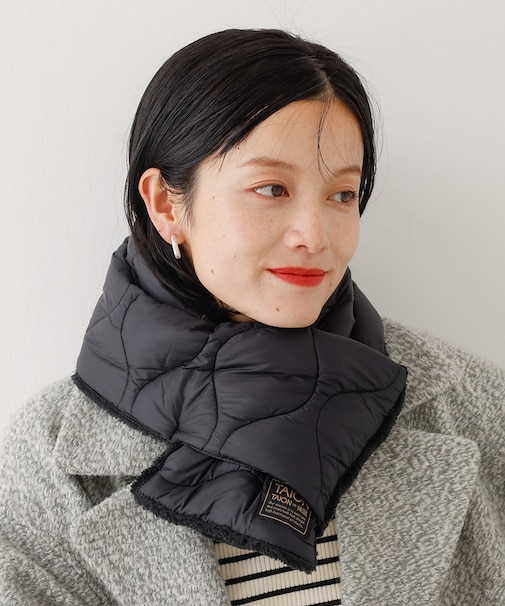 【TAION】 リバーシブルダウンスカーフ
