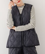 【TAION】 Wジップ ダウンベスト